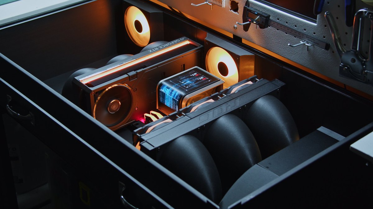 Have you ever seen a PC build like an engine, AND built into a workstation desk?! 🤯🤩

Check out this absolutely awesome custom build from <a href="/cam_shand/">𝐜𝐚𝐦 𝐬𝐡𝐚𝐧𝐝</a> , featuring  some  amazing custom PC work, and our ROG Ryuo IV CPU cooler

For the full build video:
youtube.com/watch?v=rjRQ3Z…