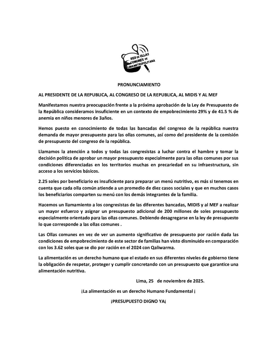 Seguimos en pie de lucha