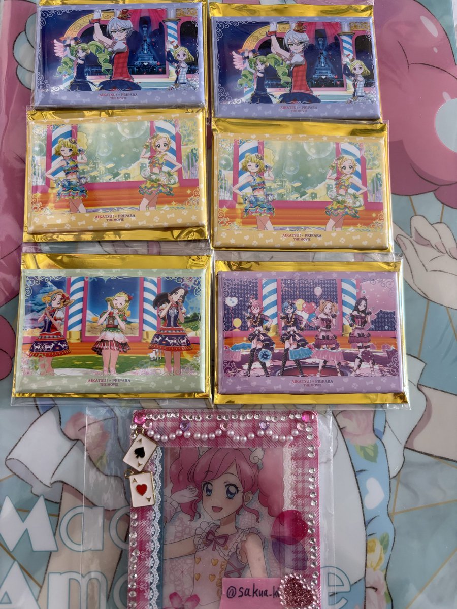交換】アイカツ プリパラ ライブ 缶バッジ 譲:Passion flower、ま