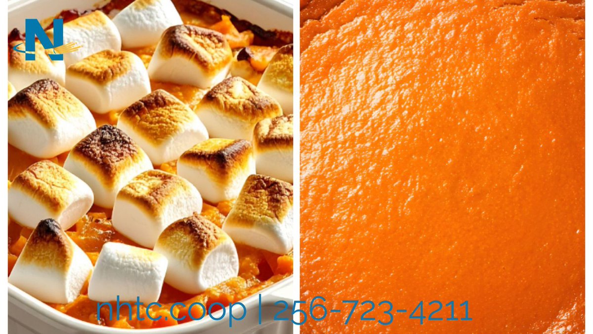 NHTCoop's tweet image. 🍠🥧Sweet Potato Showdown! Which dish wins your Thanksgiving plate?
👉🏻Sweet potato pie OR
👉🏻Sweet potato casserole

Vote below 👇🏻

#NHTCFiber #FiberInternet #MultiGig #Local #FiberisBetter #FiberFast #GigCertified #NewHopeAL #GrantAL #OwensCrossRoadsAL #HamptonCoveAL #GurleyAL