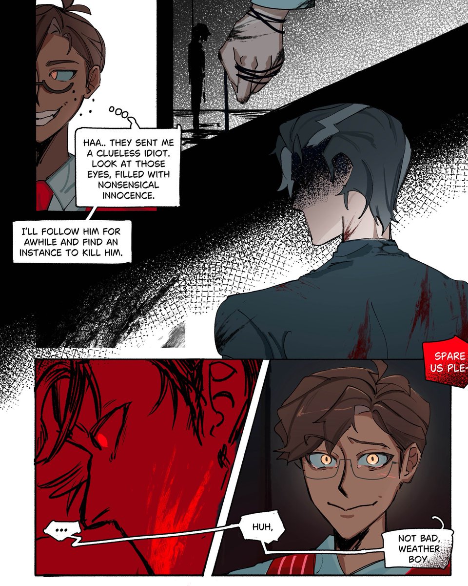 red_populi's tweet image. “Partners in Crime” part 3/3 
The hunger in Alastor’s eyes… 
#RadioStatic #hazbinhotelseason2