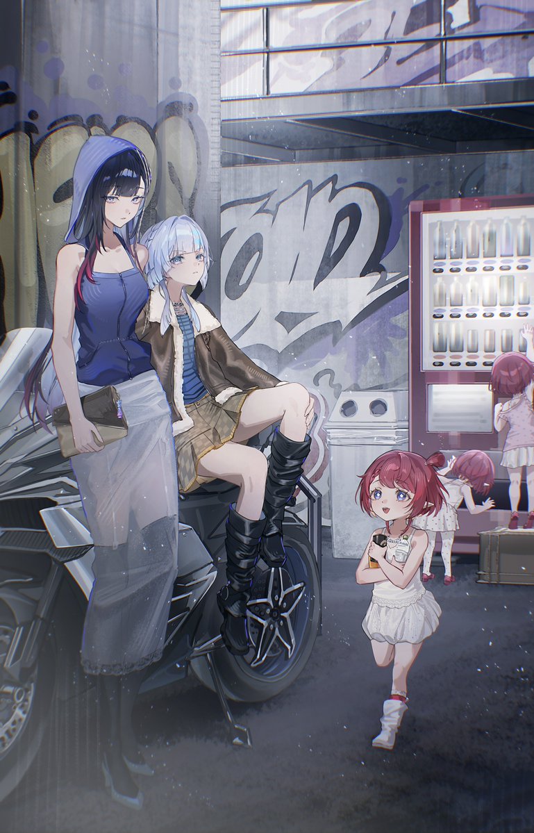 Hitohachan_'s tweet image. #もしも黄金裔がこの世界に来たら 
#NYLONJAPAN モデルになった 「セイレンス、ケリュドラ、トリビー、トリアン、トリノン」を描かせていただきました。

#スターレイル #キュレネ_NYLON