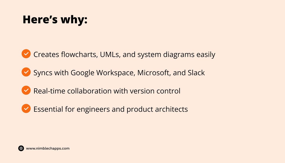Nimblechapps's tweet image. 💡 Lucidchart : Intelligent Diagramming App 🔷

✅ Build flowcharts, UMLs &amp;amp; system diagrams
✅ Syncs with Google, Microsoft &amp;amp; Slack
✅ Real-time collaboration with version control
🚀 Perfect for engineers &amp;amp; product teams

#Lucidchart #DiagrammingTools #Workflow #Nimblechapps