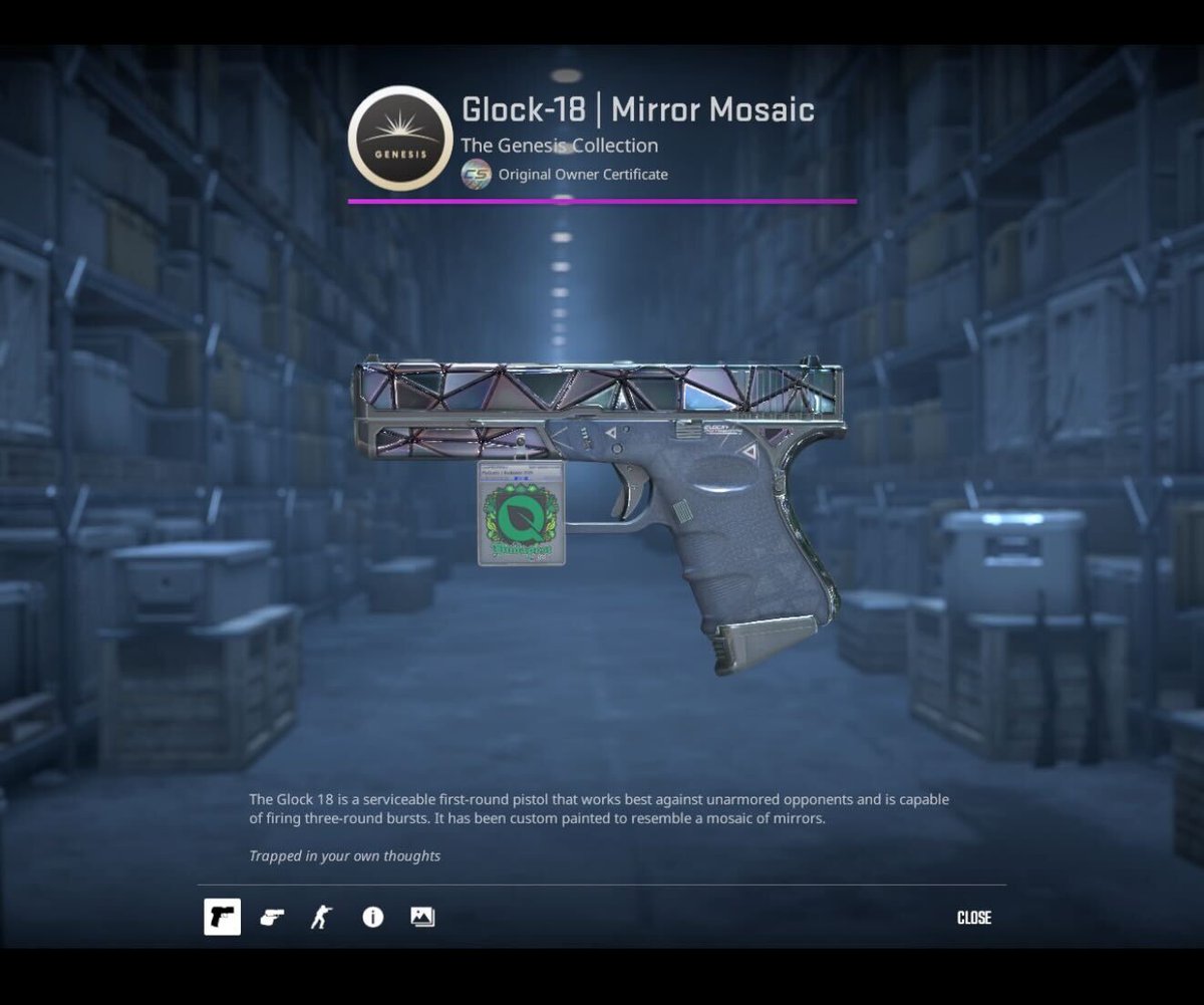 FlyQuestCS's tweet image. Want the Mirror Mosaic that @inscsgo uses in the Budapest Major????

To enter:
♻️Retweet 
🫂Follow @LeonBet_Esports 
🐨Follow US! 

Giveaway ends when we win the Major or we bow out.
Whichever comes first 🤔