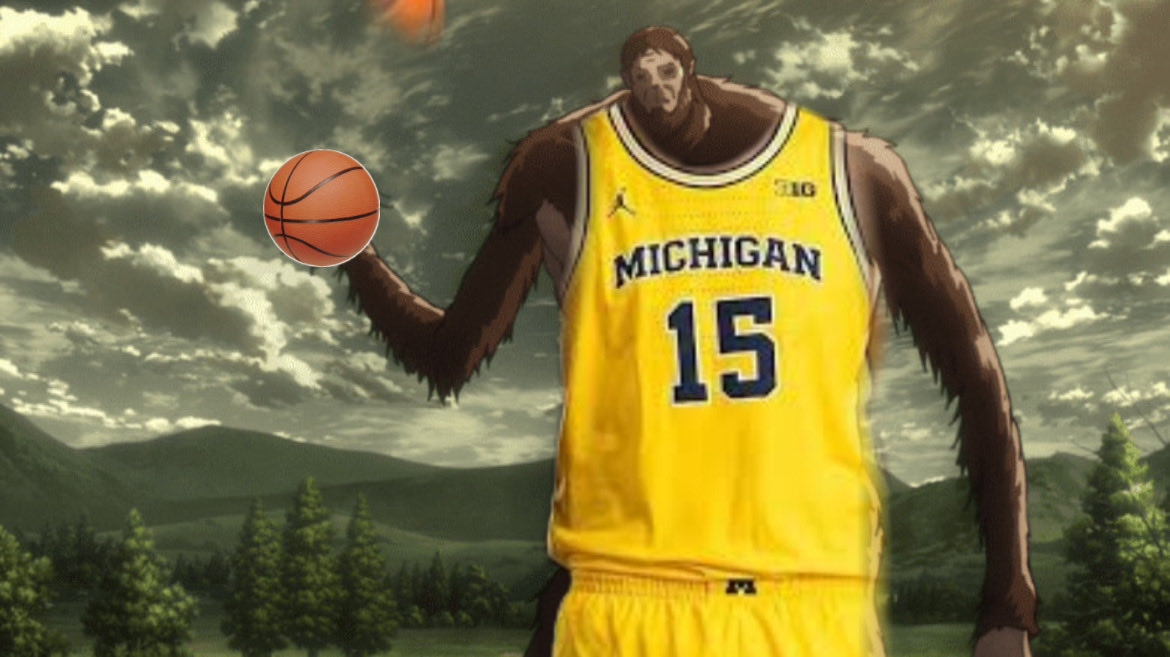 JeremyAdamRoss's tweet image. How I see Aday #Mara near the basket. #GoBlue
