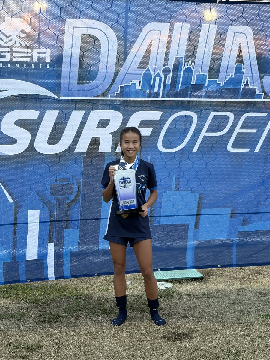GraceVuong20534's tweet image. Dallas Surf Open 2025 Champions. 
#dallassurf #surfsoccer #undefeated