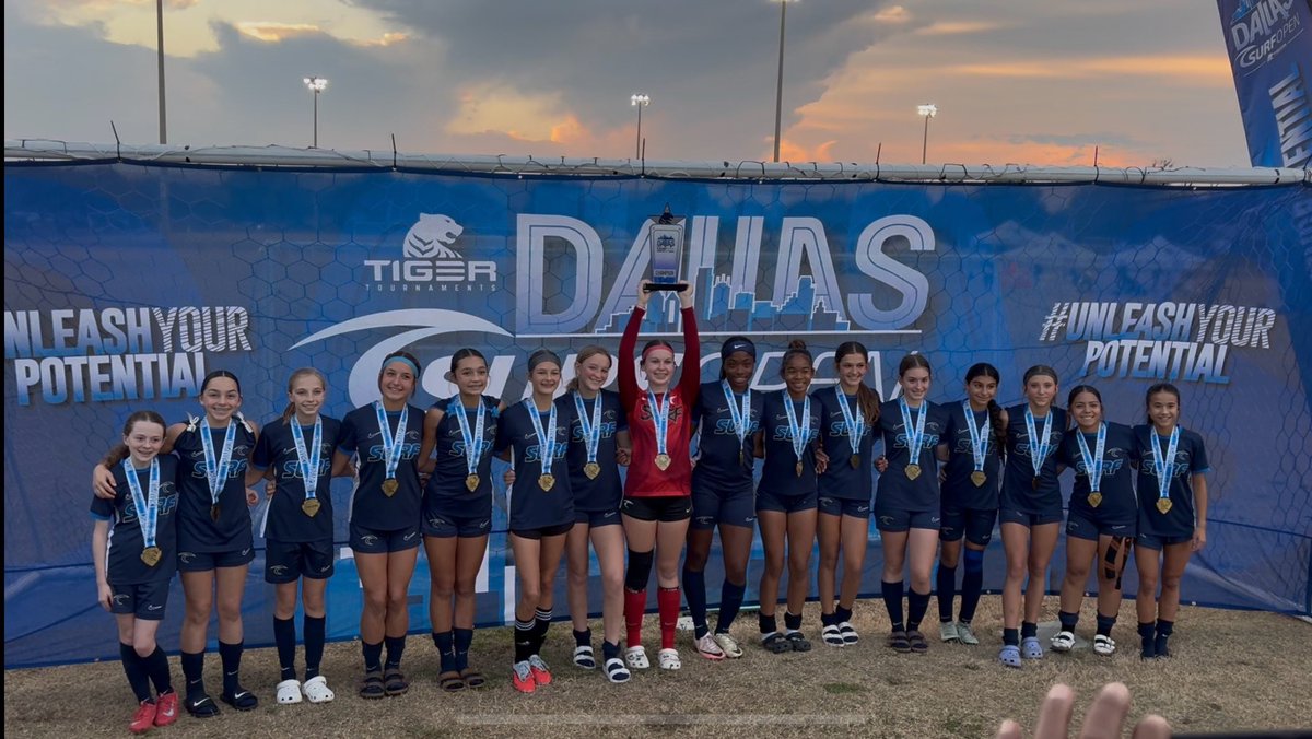 GraceVuong20534's tweet image. Dallas Surf Open 2025 Champions. 
#dallassurf #surfsoccer #undefeated