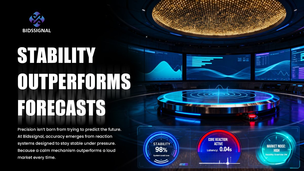Bidssignal_'s tweet image. 🎯 Precision isn’t prediction, it’s stability under acceleration.
🌐 At Bidssignal, calm mechanisms turn pressure into structured reaction.
💎 Accuracy grows when engineering outruns noise.

#Bidssignal #PrecisionDesign #CalmSystems #StructuredReaction