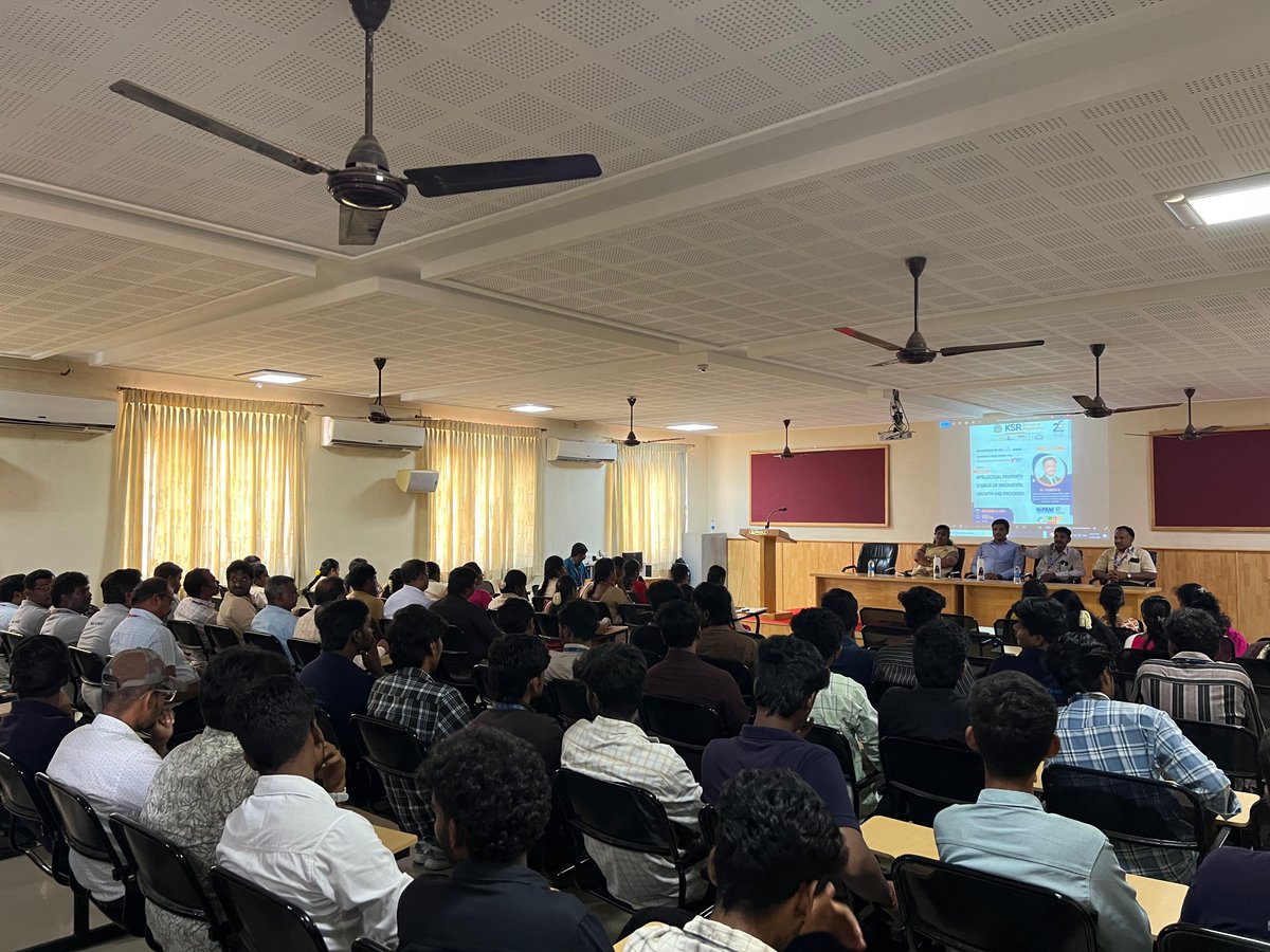 ksrceofficial's tweet image. K.S.R. College of Engineering, Centre for Innovation &amp;amp; Incubation, in association with the Institution’s Innovation Council, successfully organized a calendar event:

Awareness Workshop on “Entrepreneurship and Innovation”

Held on 22.11.2025
at Sapphire Hall.