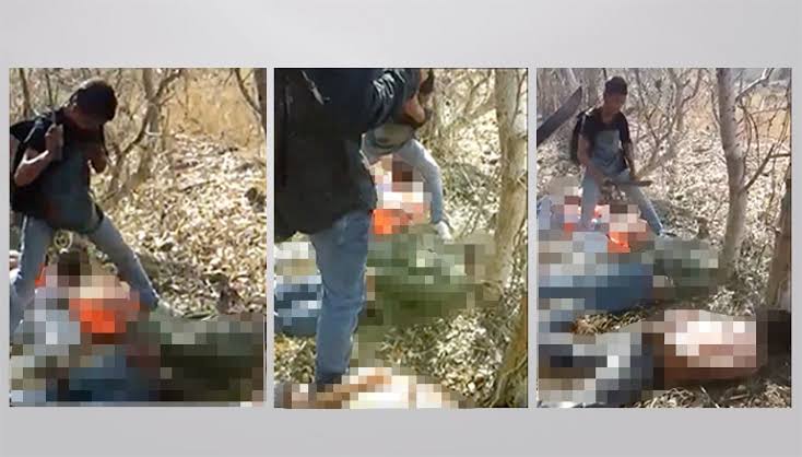HR10NY's tweet photo. @mmlagoscc Aquí le dejo la foto de esos angelitos, decapitaron y desmembraron a esas personas que solamente andaban trabajando, no recuerdo que hablara por esas personas y sus familias, pero por esas mierdas si anda apelando a que se les trate mejor, coma mierdaaa maldita 💩💩💩 https://t.co/zfUjAmjlqo