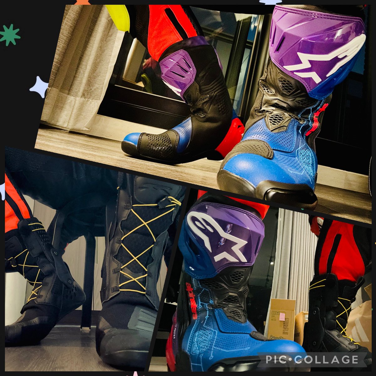 appliedforfun's tweet image. 說實在
要穿這雙狗靴其實也挺麻煩的（但穿上後很爽🐶）
因為狗勾必須穿上內靴、外靴等4雙鞋子才能完成！

首先穿好臭襪跟連身皮衣
套上內靴且包覆著連身皮衣的褲管
勒緊內繩至完全服貼（光內靴就很養眼）
最後塞上外靴，再鎖緊扣環與拉鍊（超緊繃）！🐕

不是…光穿狗靴就興奮不已…不行這樣啊！