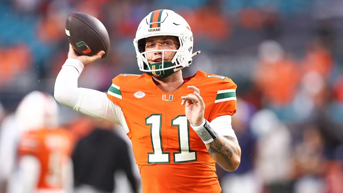 JML_ACC's tweet image. ACC Completion % Leaders through Week 13

1. Carson Beck (Miami)- 74.3%
2. Haynes King (Georgia Tech)- 71.8%
3. CJ Bailey (NC State)- 69.6%
4. Darian Mensah (Duke)- 67.4%
5. Cade Klubnik (Clemson)- 67.2%

#ItJustMeansLess #GoACC