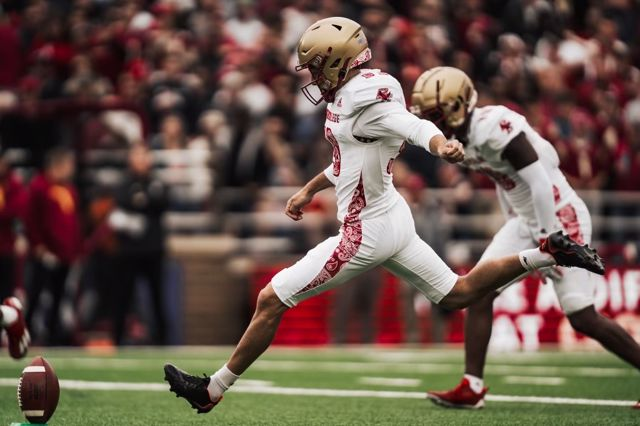 JML_ACC's tweet image. ACC Field Goal % Leaders though Week 13

1. Luca Lombardo (Boston College)- 100%
2. Trey Butkowski (Pitt)- 90.5%
3. Aidan Birr (Georgia Tech)- 88%
4. Carter Davis (Miami)- 86.7%
5. Cooper Ranvier (Louisville)- 86.4%

#ItJustMeansLess #GoACC