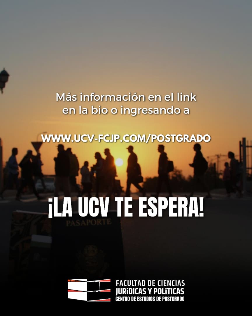 <a href="/Keymer_Avila/">Keymer Ávila</a> <a href="/justiciapitzucv/">Prof. Juan Carlos Apitz B.</a> <a href="/ConstitucionalU/">Constitucional UCV</a> <a href="/Bibliocentro/">Bibliocentroaldia</a> <a href="/gmultijuridica/">Multijurídica</a> <a href="/Universitasf_/">Universitas</a> <a href="/fcjpucv_ve/">fcjpucv</a> <a href="/dirderechoucv/">EscuelaDerechoUCV</a> <a href="/andresraulpaezp/">Andrés Raúl Páez</a> <a href="/leonardoguzman/">Leonardo Guzmán</a> <a href="/derechopenalUEC/">Departamento de Derecho Penal y Criminología UEC</a> <a href="/INACIPE/">INACIPE</a> <a href="/jorgepratsac/">Jorge Prats Abogados & Consultores</a> <a href="/JaumeAntichSole/">Jaume Antich</a> <a href="/tatin17/">Arcadio Martinez</a> <a href="/barsallocarlos/">carlos barsallo</a> <a href="/TAAR_ACADEMIA/">Tulio Alberto Álvarez-Ramos</a> <a href="/Pumajosel/">Jose Gregorio Pumarejo</a> <a href="/PDI_LosRios/">PDI Los Ríos</a> <a href="/Ascension_GT/">Cybersecurity | Compliance | Risk Management</a> <a href="/oderechodigital/">Observatorio Venezolano de Derecho Digital</a> <a href="/AMDTechMx/">Academia Mexicana de Derecho Digital y Tecnológico</a> <a href="/Edulawyer/">Eduardo López-Román 🌐</a> <a href="/CibercrimenE/">CIBERCRIMEN EVENTOS</a> <a href="/joseluistamayo/">José Luis Tamayo Rodríguez</a> <a href="/PatteriKathy/">@drakaty_pediatra</a> <a href="/mdm_venezuela/">Medicos del Mundo</a> <a href="/MUV_Merida/">MEDICOS UNIDOS VENEZUELA- Capítulo Mérida</a> <a href="/svorl/">Sociedad Vzlana ORL</a> <a href="/MSF_Venezuela/">Médicos Sin Fronteras</a> <a href="/ResidentesVE/">Médicos Internos y Residentes de Venezuela</a> <a href="/AyudaHumanVzla/">Ayuda Humanitaria Venezuela</a> <a href="/IdiUcv/">IDI-UCV</a> <a href="/juliocastrom/">Dr. Julio Castro</a> <a href="/capsulas_de/">Cápsulas De Medicina Crítica</a> <a href="/SaberDeMedicina/">Estudiante Medicina</a> Participa en este #CursoDeAmpliación sobre #Crimigración, que te ofrece una comprensión del fenómeno desde una perspectiva jurídico-penal y político-criminal. Toda la información: ucv-fcjp.com/inscripcion-cu… #DerechosHumanos #DDHH #DerechoPenal #PostgradoDerechoPenal #FCJP #UCV