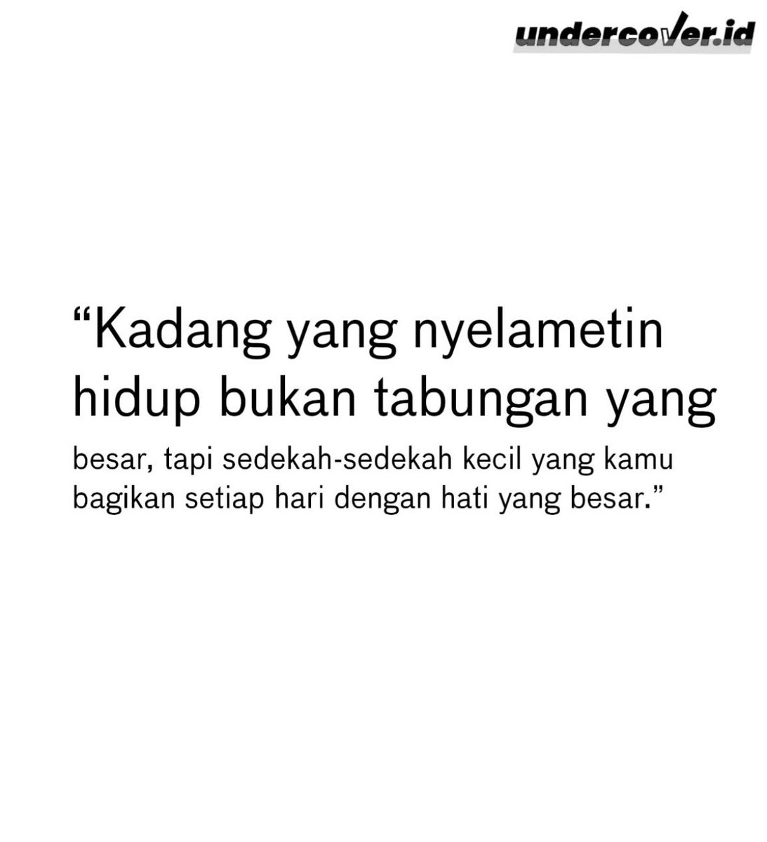 billlilipaly's tweet photo. Bismillah.

"Kadang yang nyelametin hidup bukan tabungan yang besar, tapi sedekah sedekah kecil yang kamu bagikan setiap hari dengan hati yang besar." https://t.co/uZMXF77OAw