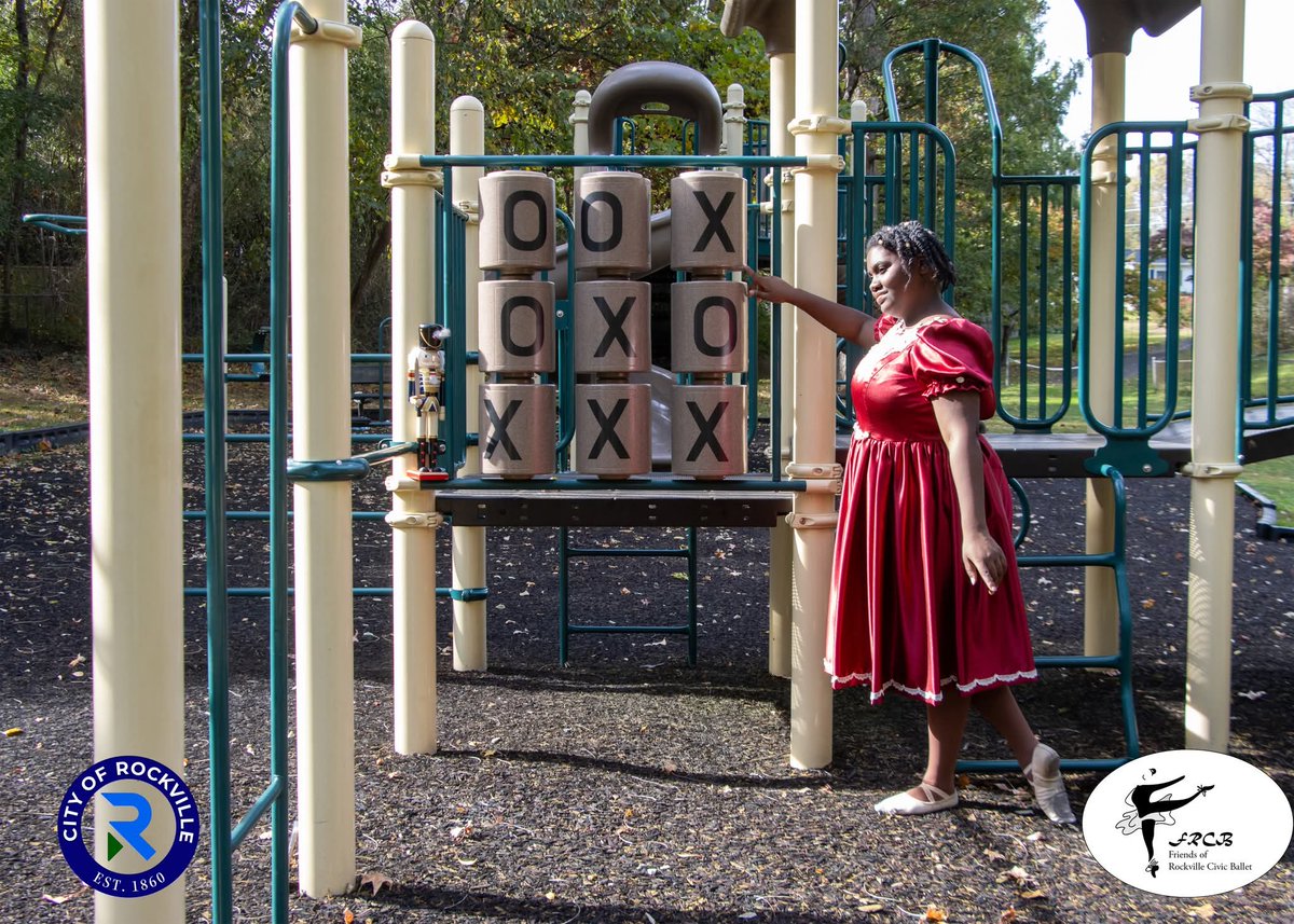FriendsRcb's tweet image. Today the @RockvilleBallet Claras, portrayed by Kaylin, Willa, Lilian, and Hannah, visited Silver Rock Park in Twinbrook enjoying some play time with the Nutcracker. 

Get your tickets to see The Nutcracker at fscottfitzgerald.showare.com/eventperforman…

#ClarasMagicalJourney #CMJ
#BalletForAll #rkv