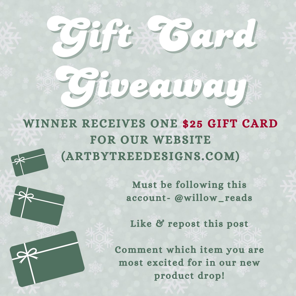 Willow_Reads's tweet image. ✨GIVEAWAYYYY✨

Winner receives one $25 gift card to my shop to use for Black Friday (or any time you want)

Intl

Must follow, like, and rt this post

Ends Thursday evening

Comment which new item (listed in photos) you are most excited for or most want!!