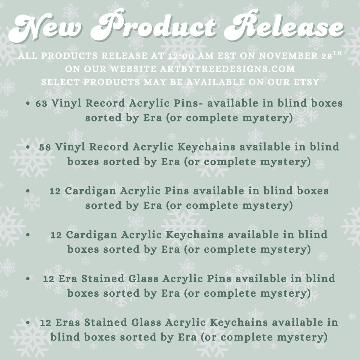 Willow_Reads's tweet image. ✨GIVEAWAYYYY✨

Winner receives one $25 gift card to my shop to use for Black Friday (or any time you want)

Intl

Must follow, like, and rt this post

Ends Thursday evening

Comment which new item (listed in photos) you are most excited for or most want!!