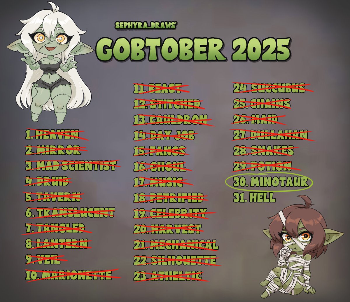 Gobtober day 30 - Minotaur
for <a href="/shyaolin/">Shyao Lin</a> 

You want this to go WHERE??