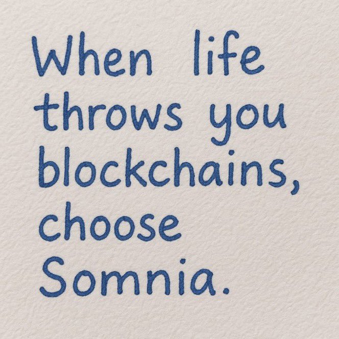 ImamWeb3's tweet image. gSomnia 💜

When others doubt Somniacs Do, when others sleep we Yao, when others says “gm”  we say “gSomnia”.

The consistency will pay off soon 🔜, shoutout to @Somnia_Network team and devs.

Love to see @DarkTableCCG on SOMNIA.