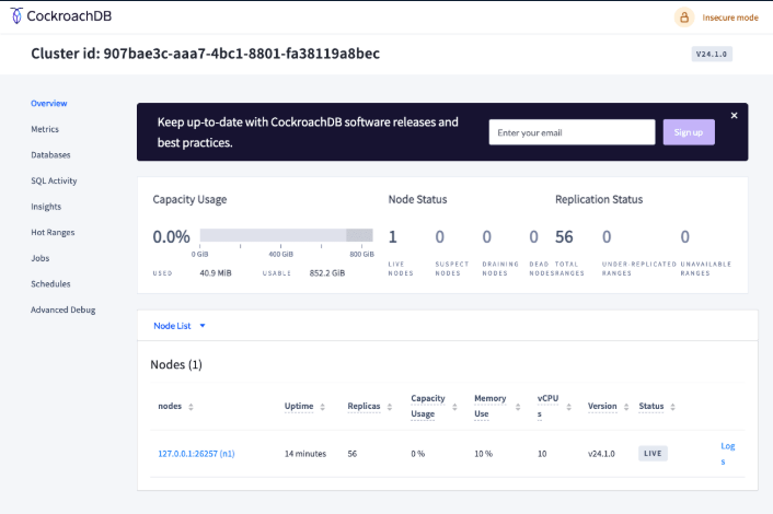 toto_inu's tweet image. CockroachDBのDocker Imageあるのね。
AdminUIがAWSの管理コンソールぽくて便利そう！

zenn.dev/stellarcreate/…
#cockroachdb