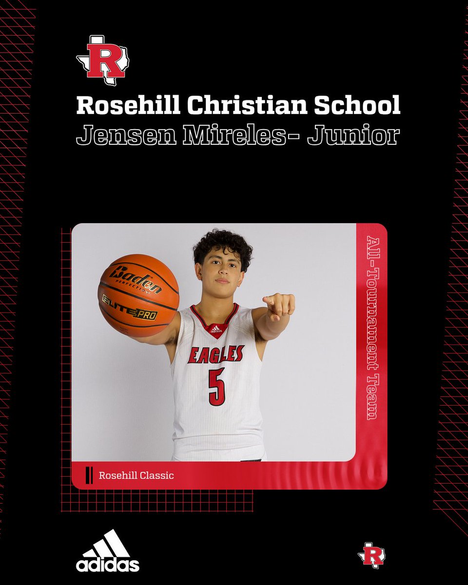 RCS__Athletics's tweet image. Congrats to Jensen Mireles on being named to the Rosehill Classic All-Tournament Team!

He was on fire Monday and Tuesday on his home court, finishing the tournament averaging 23.5 PPG &amp;amp; 4.5 APG.

Outstanding, Jensen! 👏

#WeRrosehill #EagleStrong #GoEagles 🦅