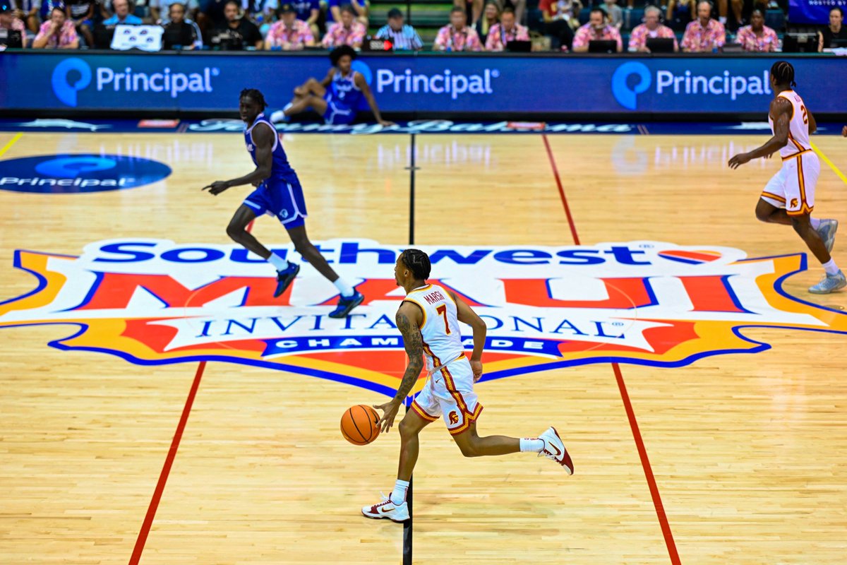 We will take on Arizona State in the <a href="/MauiInv/">Southwest Maui Invitational</a> Championship Game tomorrow at 11:30 am PT on ESPN ✌️