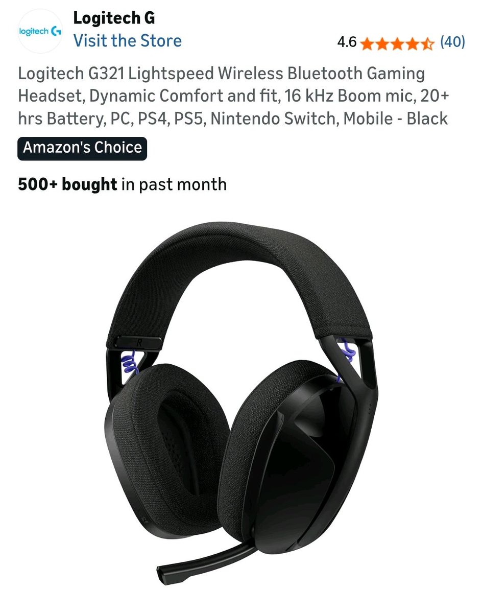 jordan_mais's tweet image. 🎧 Upgrade your gaming experience with the Logitech G321 Lightspeed Wireless Headset! Immersive sound, 20+ hrs battery, and ultra comfort! Grab yours now 👇
amazon.com/dp/B0FFM18D66?…

#GamingGear #TechLovers #AmazonFinds