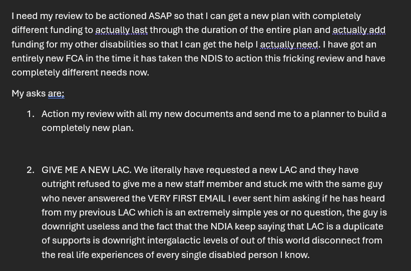 gravemoth's tweet image. You ever just write some complete bullshit because the NDIS makes you so angry