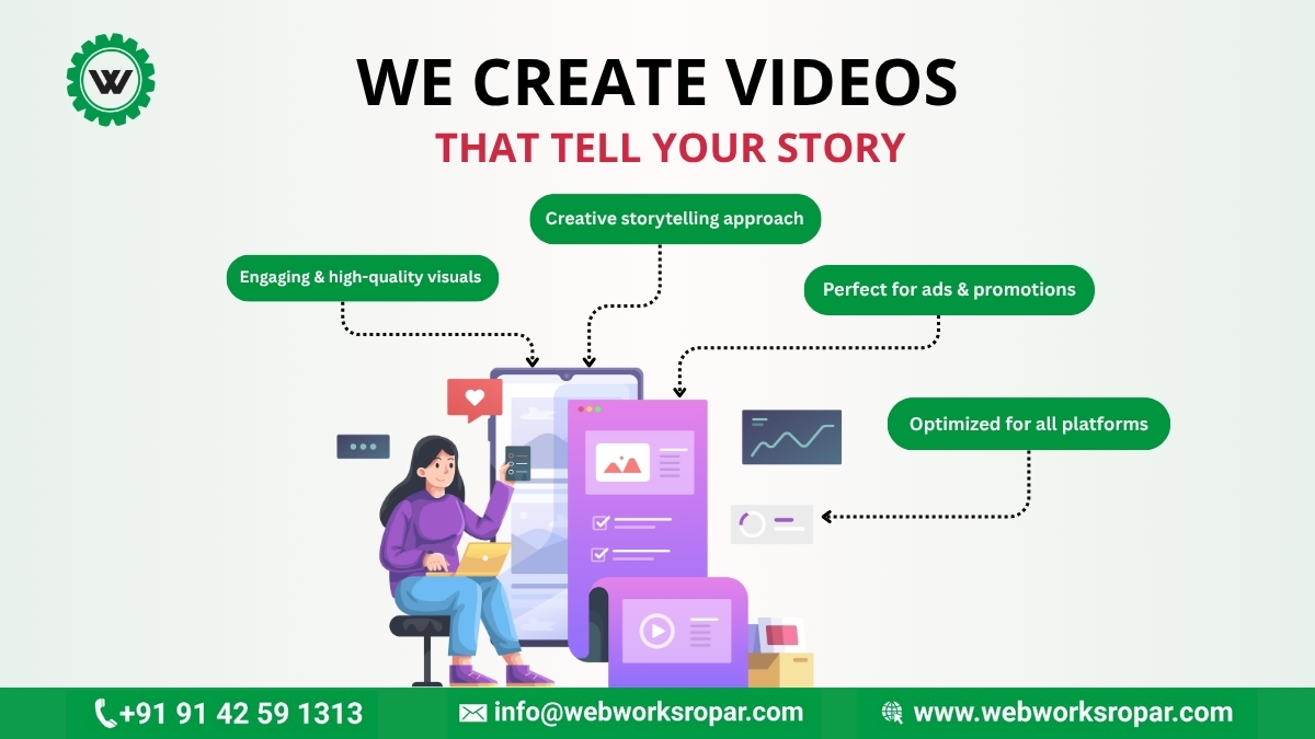 webworksropar's tweet image. Every brand has a story. We turn yours into videos that speak, engage, and inspire. 🎥✨

#WebWorks #Storytelling #VideoMarketing