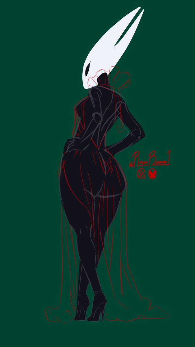 Hornet sketch 

You can find the finished image already posted on patreon 

#digitalart #silksongfanart