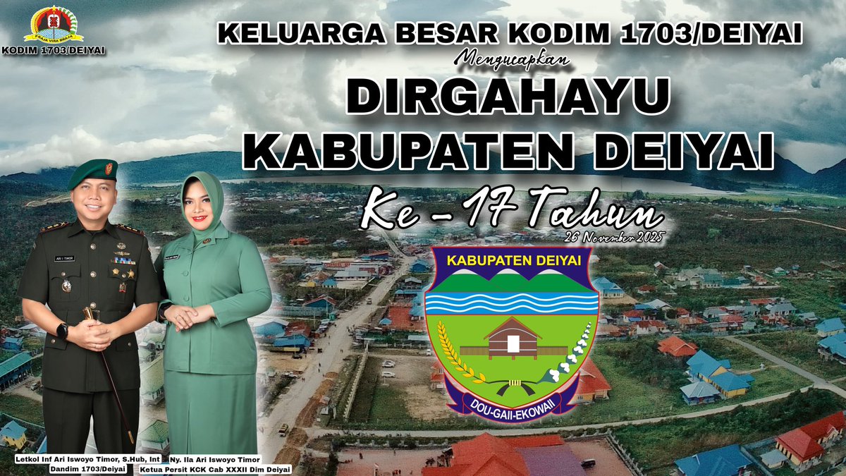 Bang_4bil's tweet photo. Dirgahayu kab. Deiyai https://t.co/s1jOiXo1oO