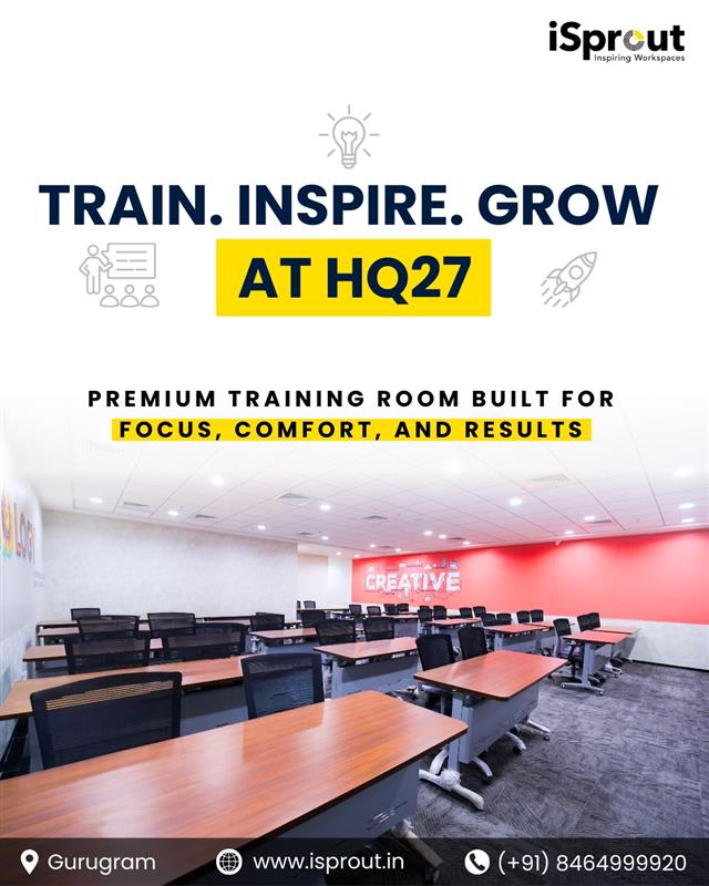 isproutbc's tweet image. Training room in Gurugram? iSprout HQ27 is ready - spacious, equipped &amp;amp; perfect for workshops, inductions &amp;amp; corporate trainings. 

Call: 8464999920. 

#Gurugram #iSprout #TrainingRoom #Training #TrainingSession