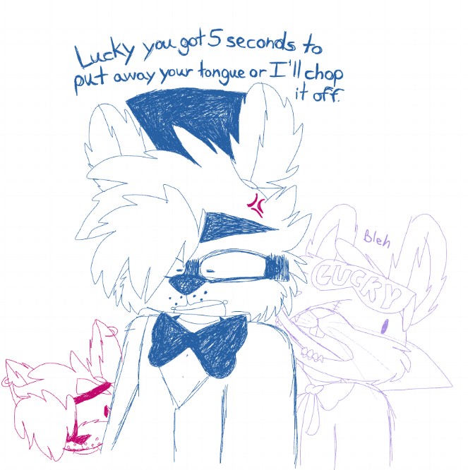 emily_fazbear21's tweet image. O k a y one more drawing for today- 

#freddyfazbear #foxy #luckytherabbit #fnaf #darkdeception #crossoverau