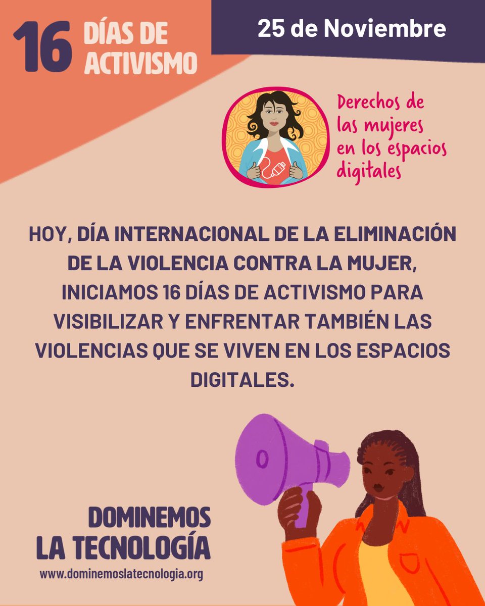 Este #25N, Día Internacional de la Eliminación de la Violencia contra la Mujer, <a href="/Colnodo/">Colnodo</a> se une al inicio de los 16 días de activismo. Desde #DominemoslaTecnología invitamos a reforzar las acciones que enfrentan las violencias que también ocurren en los espacios digitales.