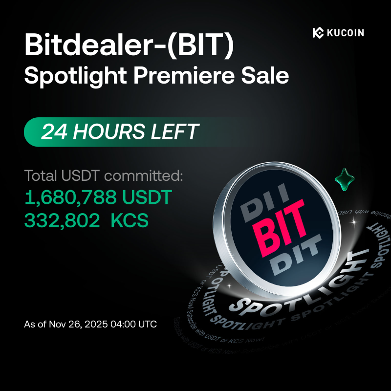 kucoincom's tweet photo. 🔥24 HOURS LEFT to lock in your $BIT! Momentum is building for @bitdealernet.

Current subscribers: 2,417