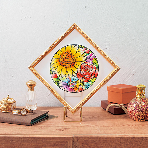 PRTIMES_ETM's tweet image. アートシールに色を塗るだけ！素敵なステンドグラス風シールが作れる「グラスデコ アートシールセット 海野ちなみ... prtimes.jp/main/html/rd/p…