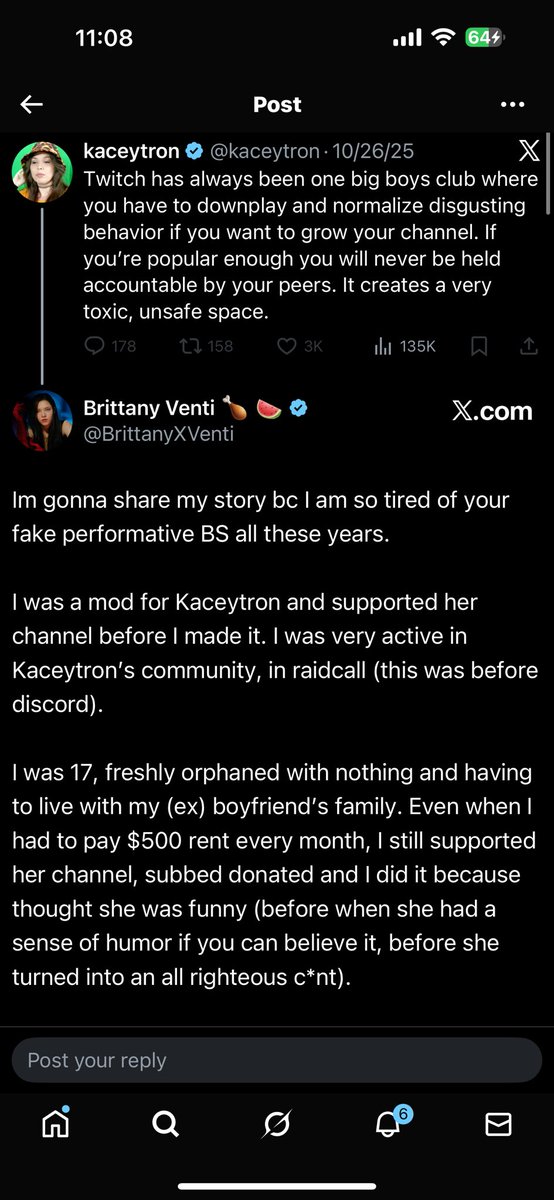BrittanyXVenti's tweet image. I shared my story about Kaceytron and how she ostracized and bullied me when I was an orphaned teen who modded for her and then she blocked me 🎉 

Just a reminder for when she says to feel bad for her over getting sued by h3h3 for maliciously stealing content.