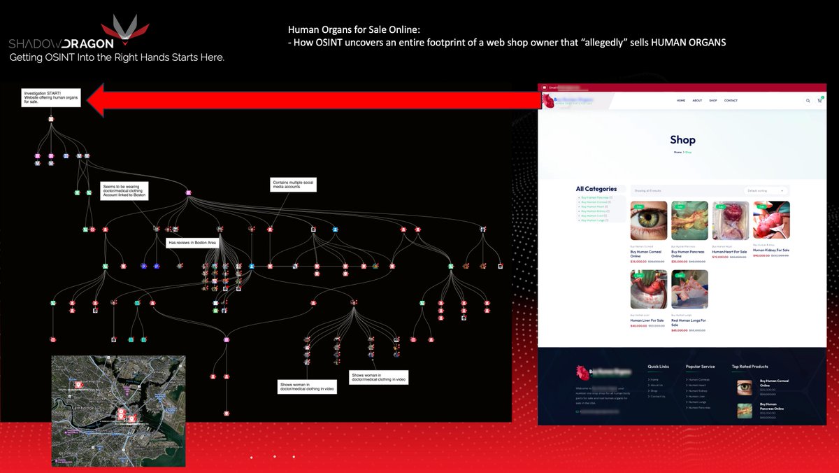dutch_osintguy's tweet image. I think most of us know that the internet can be disturbing place.

Today i stumbled across a website offering HUMAN ORGANS FOR SALE ! 🤯

So i decided to see IF i could uncover more with #OSINT using ShadowDragon their capabilities. In under 45 minutes I was able to uncover A…