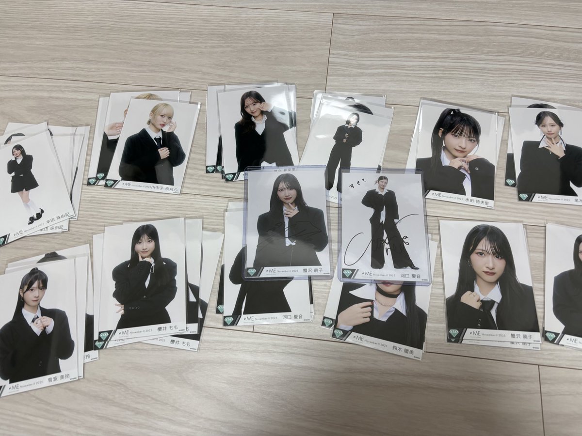 排他的ファイター 生写真開封！！ 萌子ちゃんの直筆サイン来てくれた