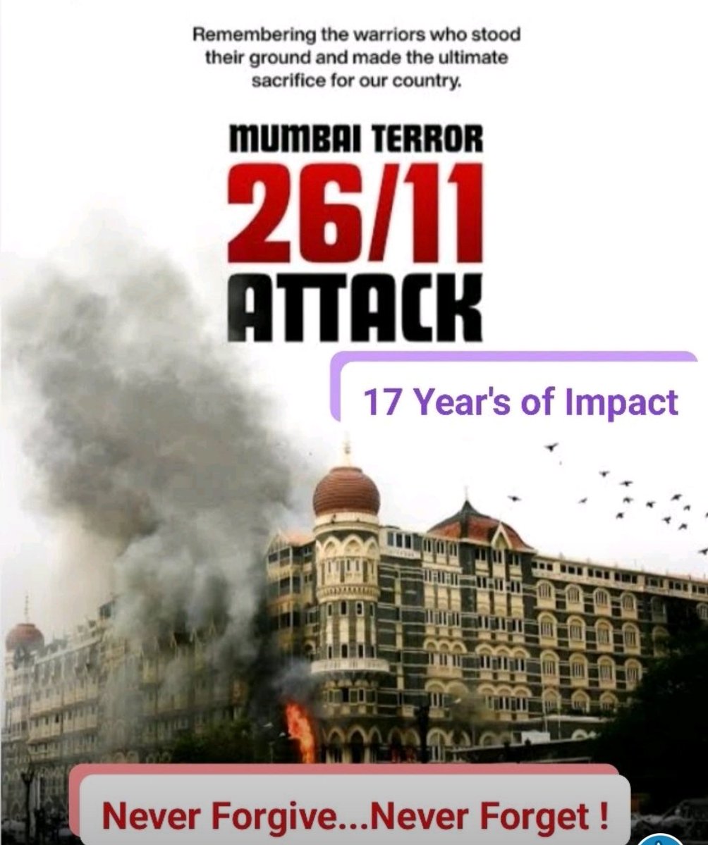 digitalxacademy's tweet image. 17 Years After 26/11 — Are We Truly Safe, or Just Comfortably Forgetful?

There are moments in a nation’s history that should shake us forever.

26/11 was one of them.

Ten terrorists…
Ten men with guns and a plan…
Paralysed an entire nation for 60 hours.

We watched #Mumbai…