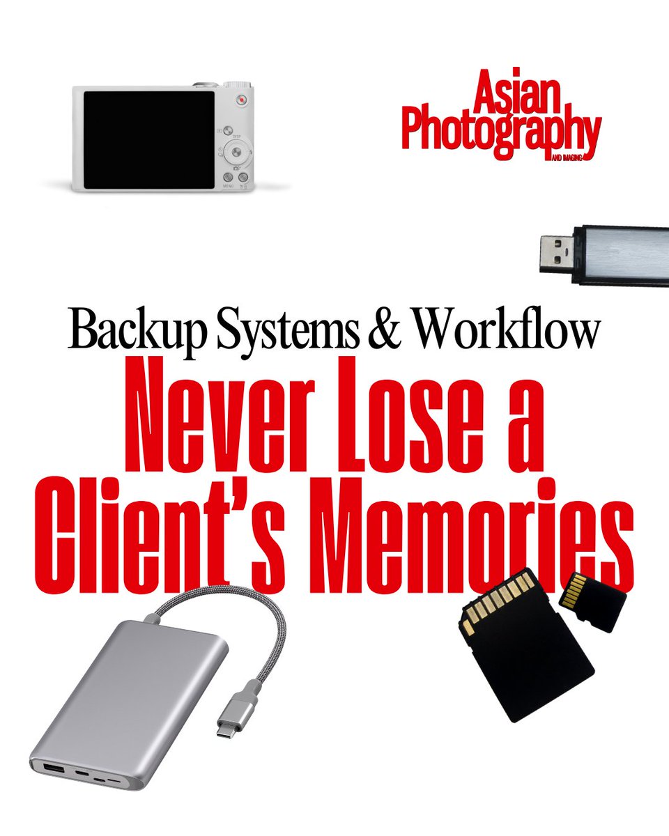 AsianPhotoIndia's tweet image. Your clients trust you with their most important memories, protect them. Top 6 steps to build a fail-proof backup workflow.
Read the full guide - tinyurl.com/4psfj6wx
.
.
.
#AsianPhotography #CameraGear #PhotographsBack #PhotographyTools #WeddingPhotography