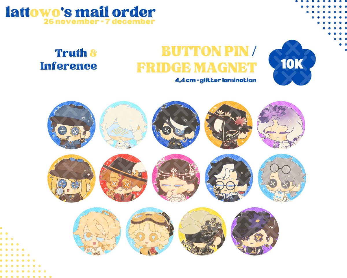 lattowo's tweet image. 🔄 &amp;amp; ❤️ are appreciated,

Lattowo&apos;s #CF21 Mail Order

Fandom : Identity V &amp;amp; Boboiboy
📅 : 26 November - 7 December
🔗 : forms.gle/5dzVshXcApSagG…

#IDV #BBB #comifuro21

(1/2)