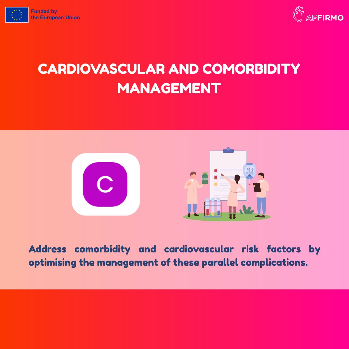 affirmo_eu's tweet image. 💡 The ABC approach puts patients at the centre of AF care.

🧠 Avoid stroke
🌿 Manage symptoms
❤️ Treat comorbidities
A unified strategy for better outcomes.

🌐 More: affirmo.eu

#AFFIRMO #AtrialFibrillation #HealthInnovation #Multimorbidity #HealthyAgeing
