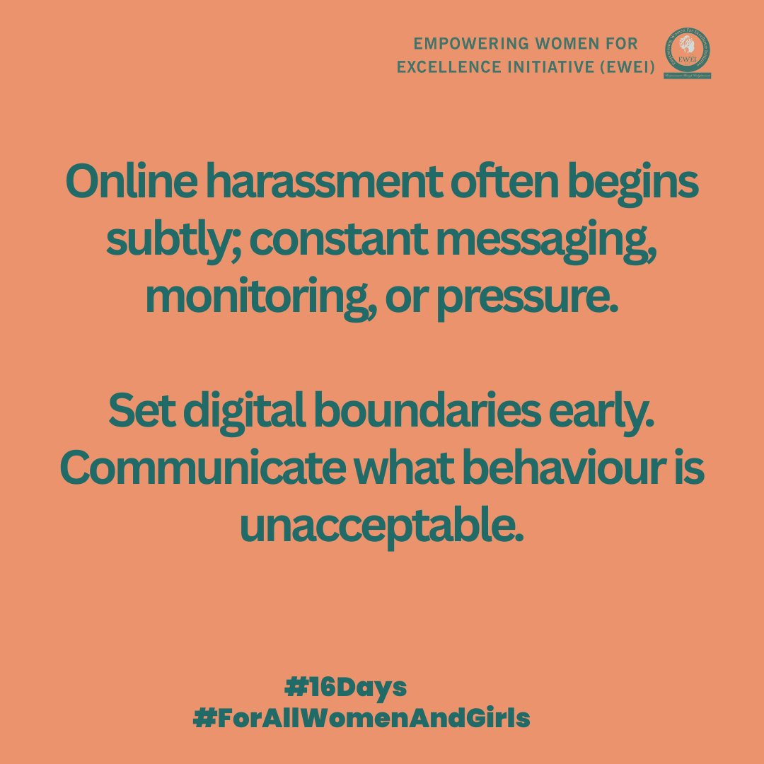Protecting your digital well-being is the first, most powerful step in resisting digital control and ensuring your online space remains a place of empowerment, not a place of fear.
We stand firm and say #NoExcuse for online abuse.
#16Days 
<a href="/UNTrustFundEVAW/">UN Trust Fund to End Violence against Women</a> <a href="/UN_Women/">UN Women</a> <a href="/HeForShe/">HeForShe</a>