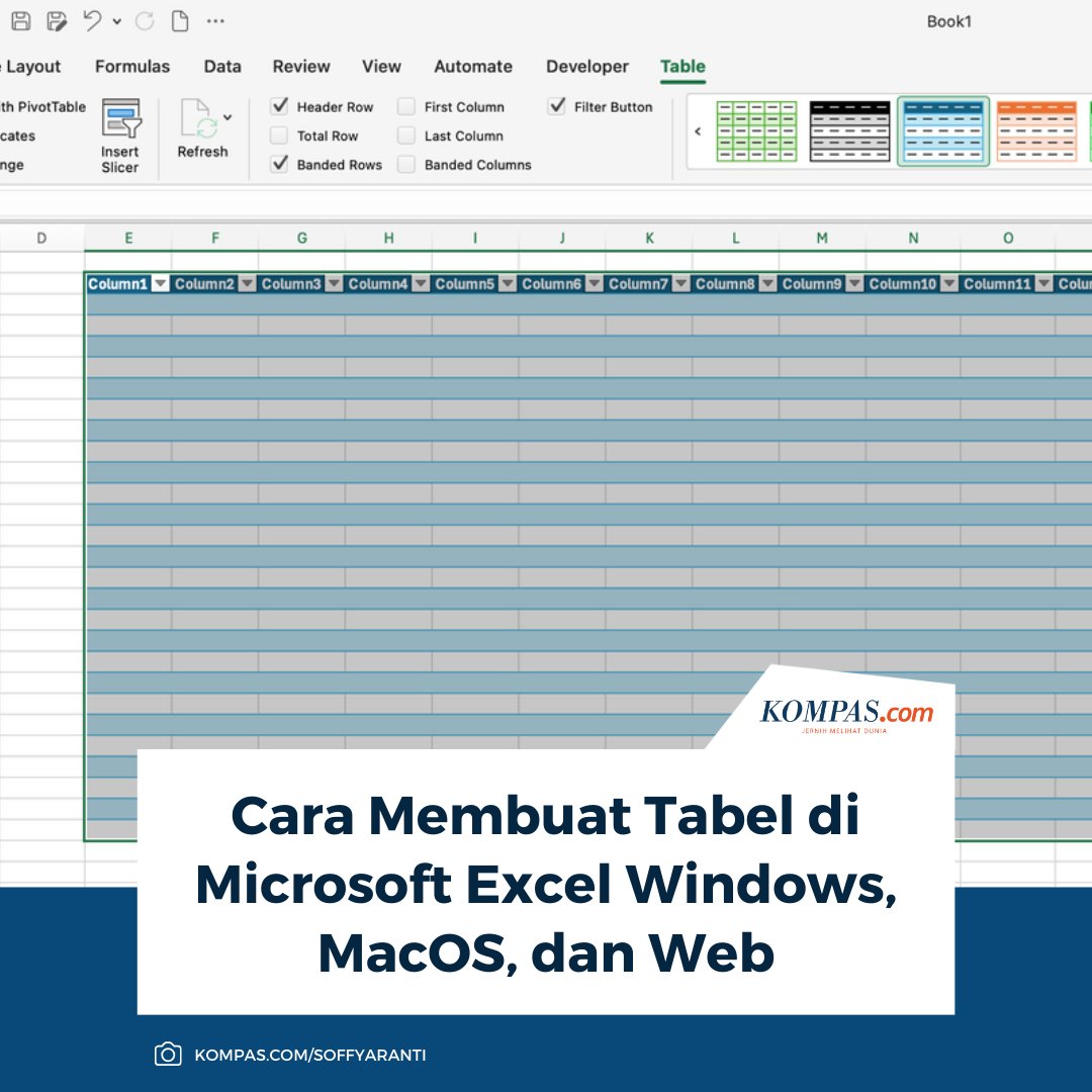 KompasTekno's tweet image. Stop pusing dengan data acak! Pelajari langkah mudah dan cepat membuat tabel data yang rapi serta terstruktur di Microsoft Excel, bisa di Windows, macOS, maupun versi web.

Baca di sini: tekno.kompas.com/read/2025/11/2…

~TR #MicrosoftExcel #Windows #MacOS