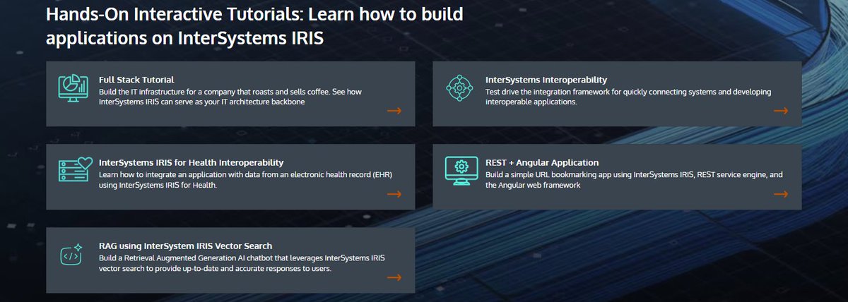 Tutoriales prácticos online gratuitos para nuevos desarrolladores de InterSystems IRIS 🎁

¡Publicamos esta lista con nuevos tutoriales prácticos! es.community.intersystems.com/node/586501

Una oportunidad para practicar en entornos reales, sencillos y divertidos 🪺