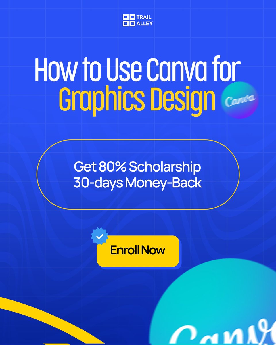trailalley's tweet image. If you’ve been wanting to upgrade your design skills, this Canva course is the perfect place to start. Can’t wait to see what you create!”

#TrailAlley
#TechAcademy
#LearnTechInBenin
#DigitalCourses
#GraphicsDesign