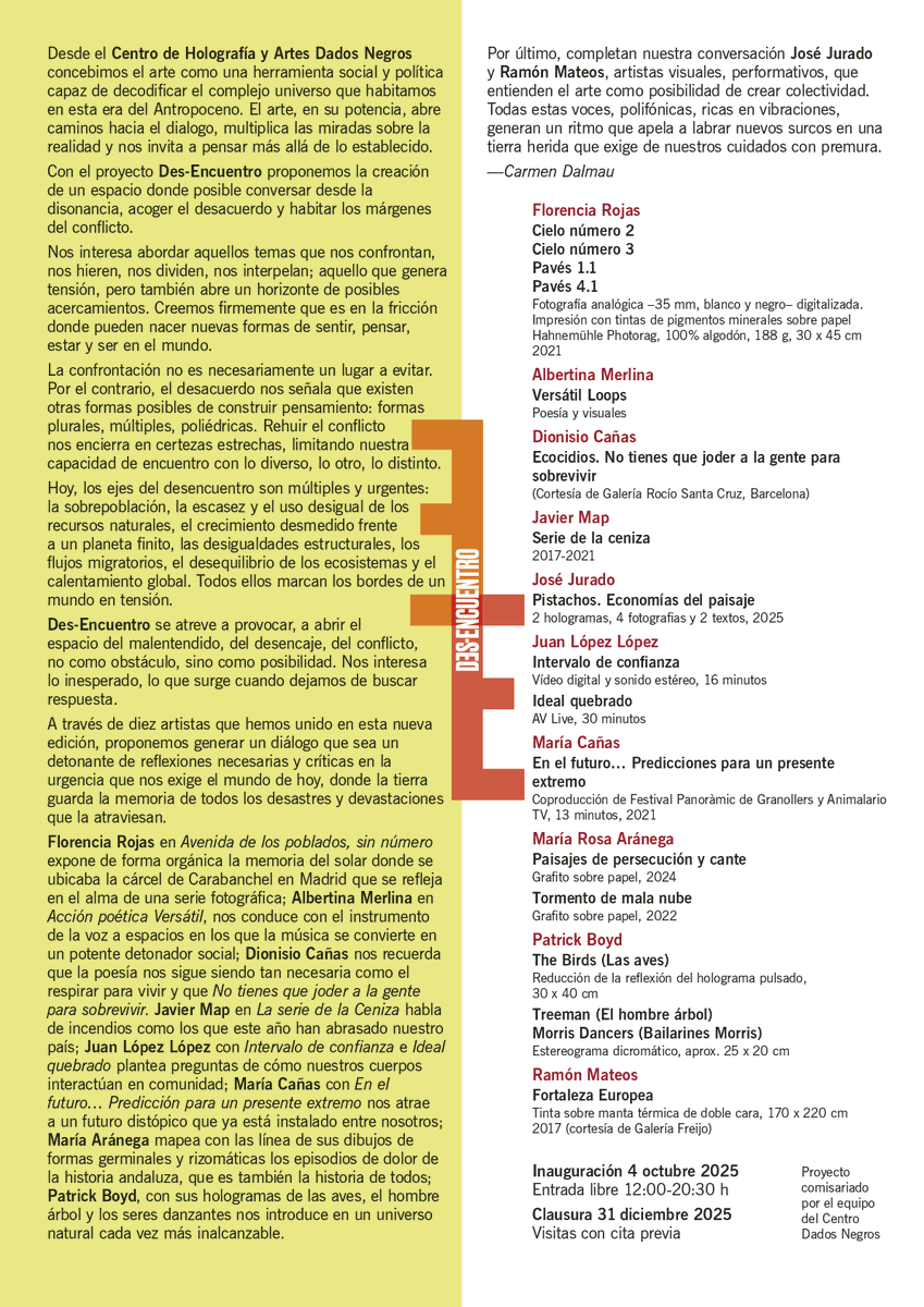 Programa 'Des-Encuentro' en <a href="/dadosnegros/">Centro Dados Negros</a> hasta el 31 de diciembre os esperamos!