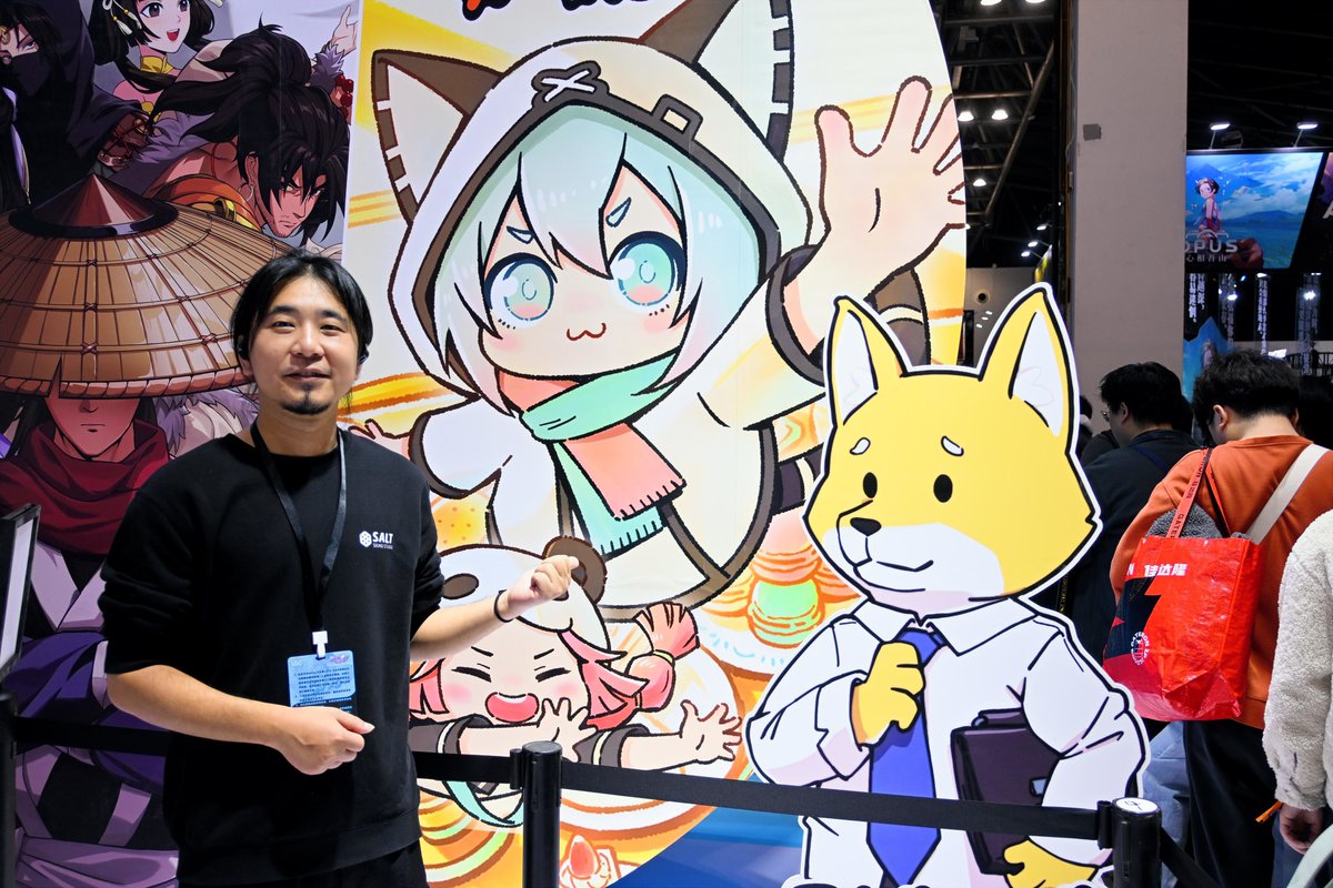 4GamerNews's tweet image. かわいい動物の「リズム天国」風ゲーム「リズムアニマルカフェ」は，中国ミーム盛りだくさん。プロデューサーに話を聞いた［WePlay2025］

4gamer.net/games/963/G096…

上司が部下に餅を投げたり，犬の上司がワンワン吠えていたり。元ネタを知らなくても，かわいくて面白い